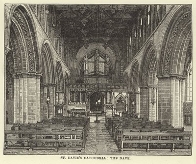 Cattedrale di St Davids, la navata da English School