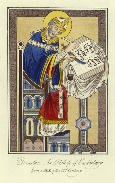 San Dunstan, Arcivescovo di Canterbury da English School