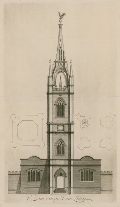 San Dunstan in the East, Londra da English School