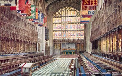 Cappella di San Giorgio al Castello di Windsor, Berkshire da English School
