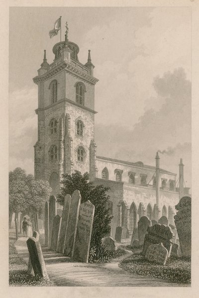 San Giles, Cripplegate, Londra da English School