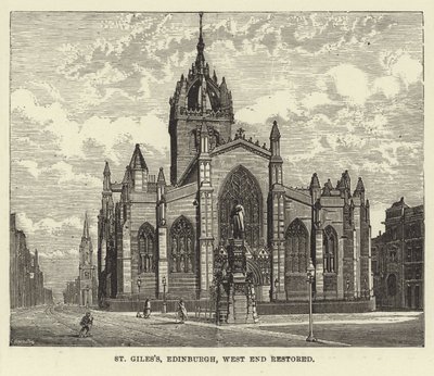 St Giles, Edimburgo, estremità ovest restaurata da English School