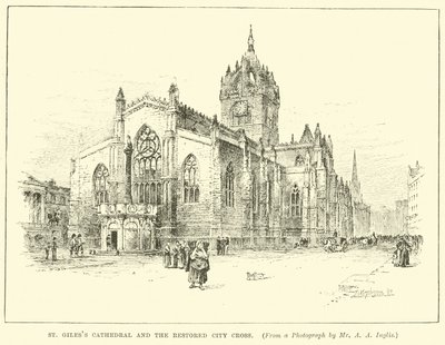 Cattedrale di St Giles e la restaurata City Cross da English School
