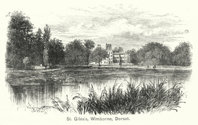 St Giles, Wimborne, Dorset (incisione) da English School