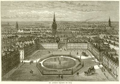 St. Jamess Square nel 1773 da English School