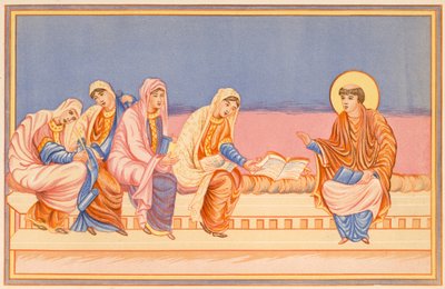 San Girolamo che legge a Eusachia e Paola da English School