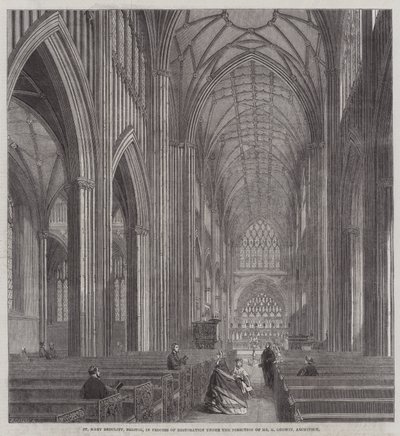 Santa Maria Redcliff, Bristol, in Processo di Restauro sotto la Direzione dell