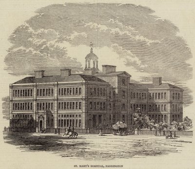 Ospedale di Santa Maria, Paddington (incisione) da English School