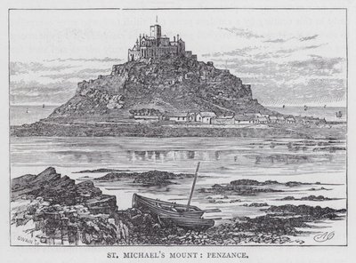 Monte San Michele, Penzance (incisione) da English School