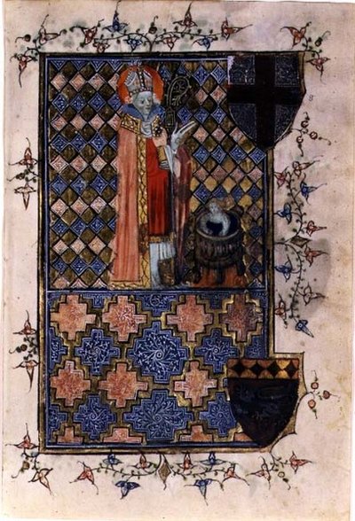 San Nicola che resuscita un giovane, da un libro d