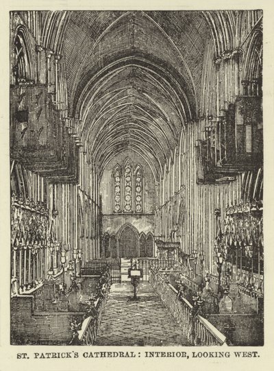 Cattedrale di San Patrizio, interno, vista verso ovest da English School