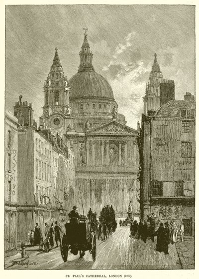 Cattedrale di San Paolo, Londra (1890) da English School