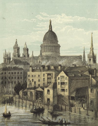 Cattedrale di San Paolo, Vista del Fronte Sud dal Ponte di Southwark da English School