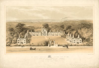 Ospedale di San Pietro fondato il 2 ottobre 1618, ricostruito dalla Compagnia dei Pescivendoli a Wandsworth, Surrey da English School