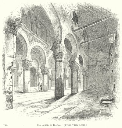 Sta. Maria la Blanca (engraving) da English School