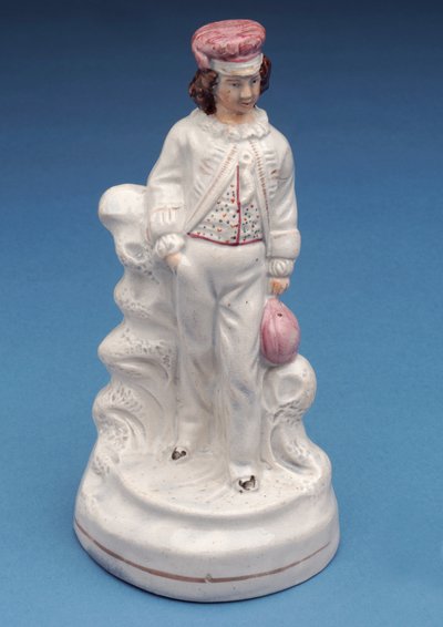 Figura Staffordshire di un ragazzo della Rugby School, c.1860 (ceramica) da English School