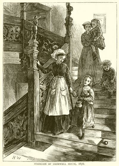 Scala della casa di Cromwell, 1876 da English School