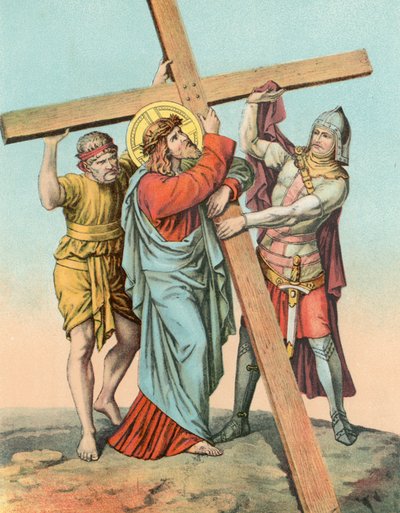 Stazione II Cristo prende la Croce sulla Spalla da English School