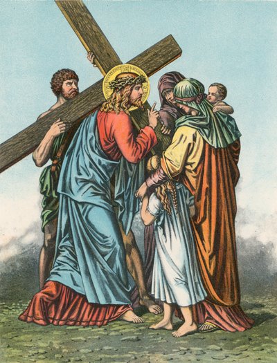 Stazione VIII Cristo consola le donne di Gerusalemme che piangevano su di lui da English School
