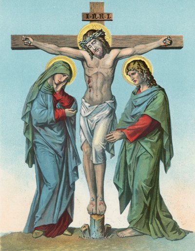 Stazione XII Cristo è esaltato sulla croce e muore da English School