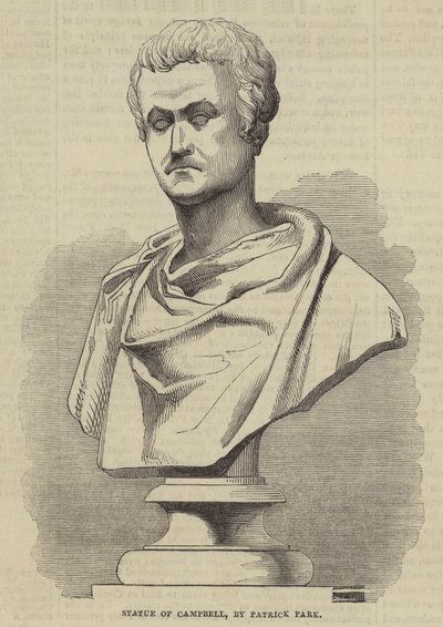 Statua di Campbell, di Patrick Park (incisione) da English School