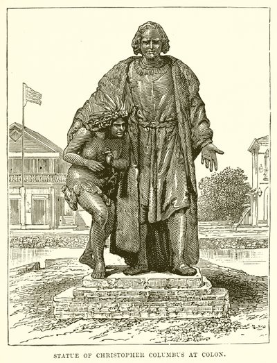 Statua di Cristoforo Colombo a Colon da English School