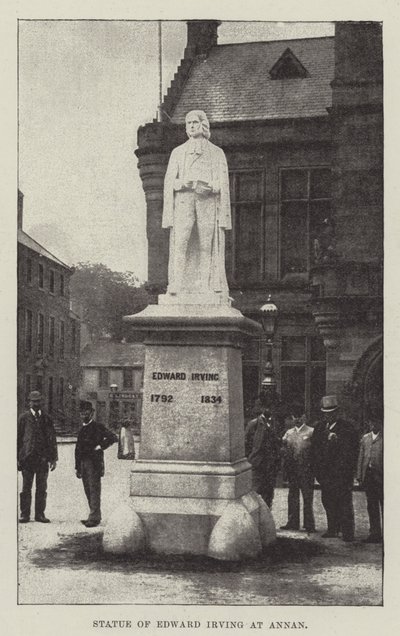 Statua di Edward Irving ad Annan da English School