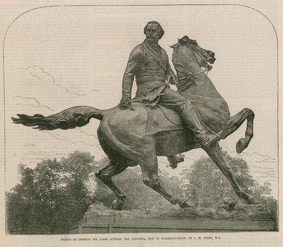 Statua del Generale Sir James Outram, per Calcutta, ora in Waterloo Place da English School