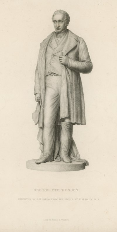 Statua di George Stephenson da English School