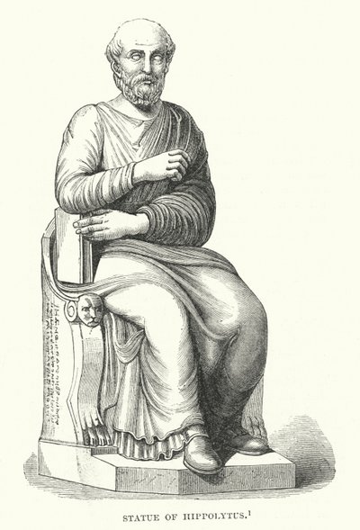 Statua di Ippolito (incisione) da English School