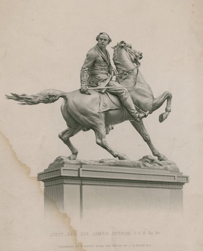 Statua del Tenente Generale Sir James Outram, GCB, Calcutta da English School
