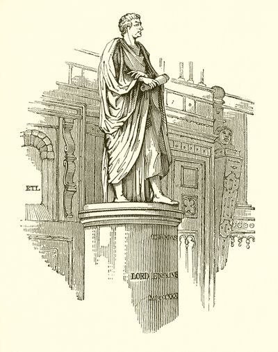Statua di Lord Erskine nella Lincoln