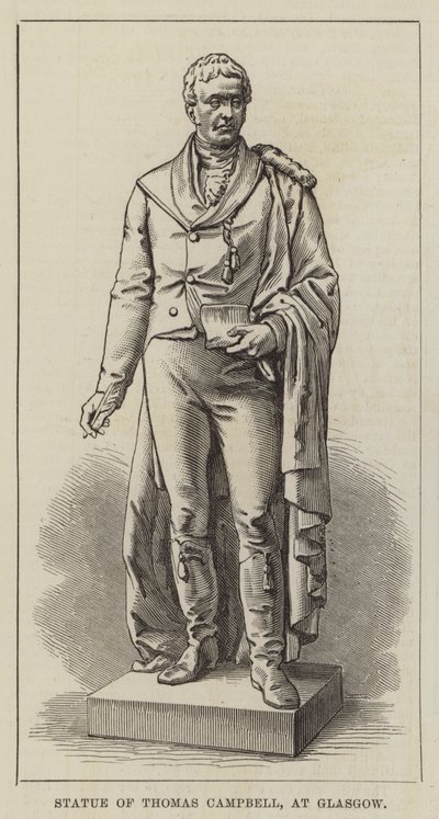 Statua di Thomas Campbell, a Glasgow da English School