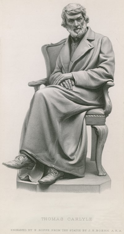 Statua di Thomas Carlyle da English School