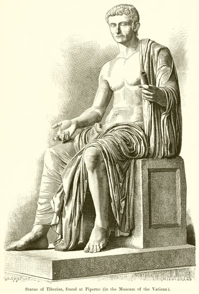 Statua di Tiberio trovata a Piperno da English School