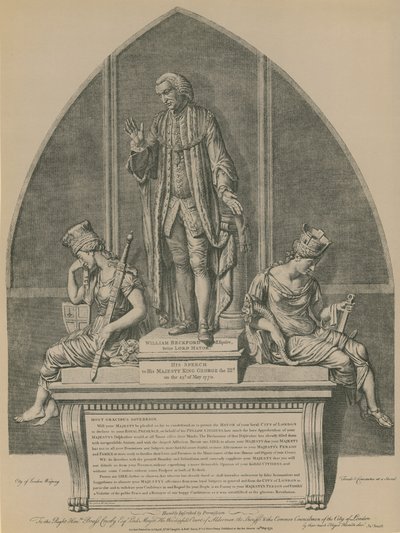 Statua di William Beckford nel Guildhall, Londra da English School