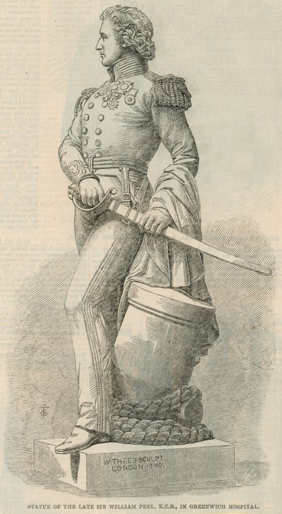 Statua del defunto Sir William Peel da English School