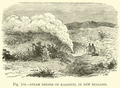 Geyser di vapore di Karapiti, in Nuova Zelanda da English School