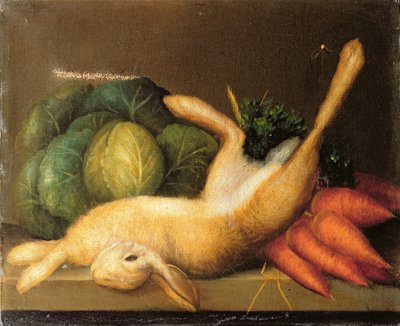 Natura morta con lepre, c.1840 da English School
