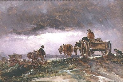 Tempesta sulla brughiera da English School