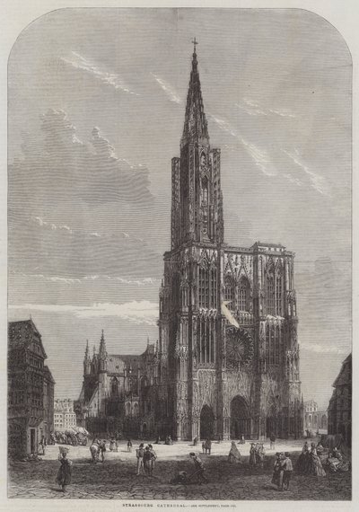 Cattedrale di Strasburgo (incisione) da English School