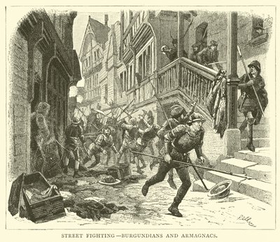 Combattimento di strada, Borgognoni e Armagnacchi da English School