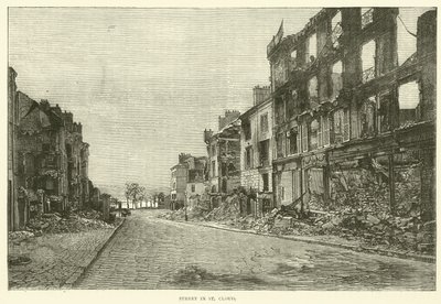 Strada a St Cloud, novembre 1870 da English School