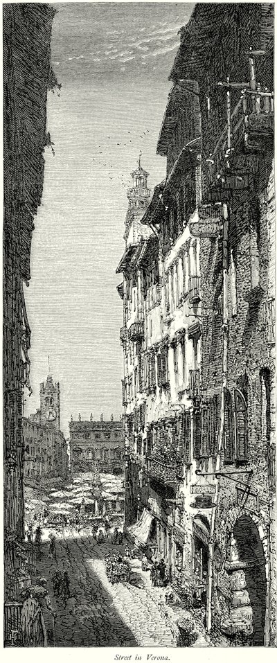 Strada di Verona (incisione) da English School