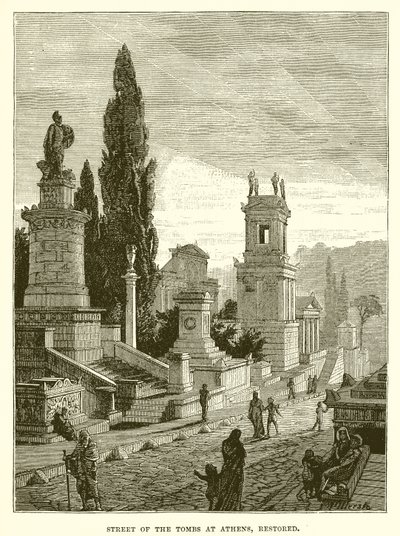 Strada delle tombe ad Atene, restaurata da English School