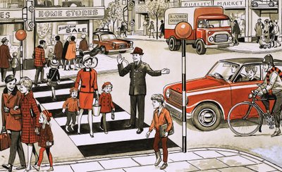 Scena di strada. Puzzle trova gli errori da English School