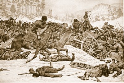 Combattimenti ostinati sulle alture conquistate dai russi a sud di Dukla nei Carpazi, 1914-19 da English School