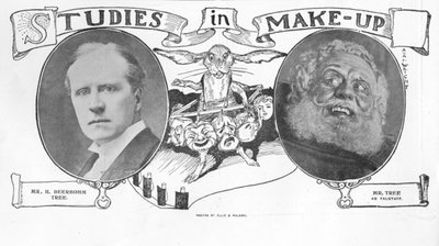 Studi sul trucco, illustrazione da The King, 1 giugno 1901 da English School