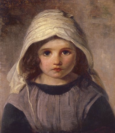 Studio di una ragazza con un cappellino, 1890 da English School