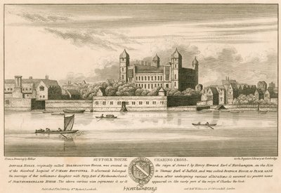 Suffolk House (poi Northampton House e Northumberland House), Charing Cross, Londra da English School